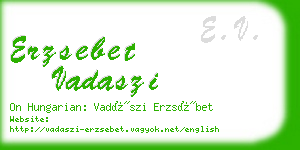 erzsebet vadaszi business card